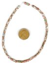 10 Inch strand of 10x4mm Dark Pink Cloisonné Tubes